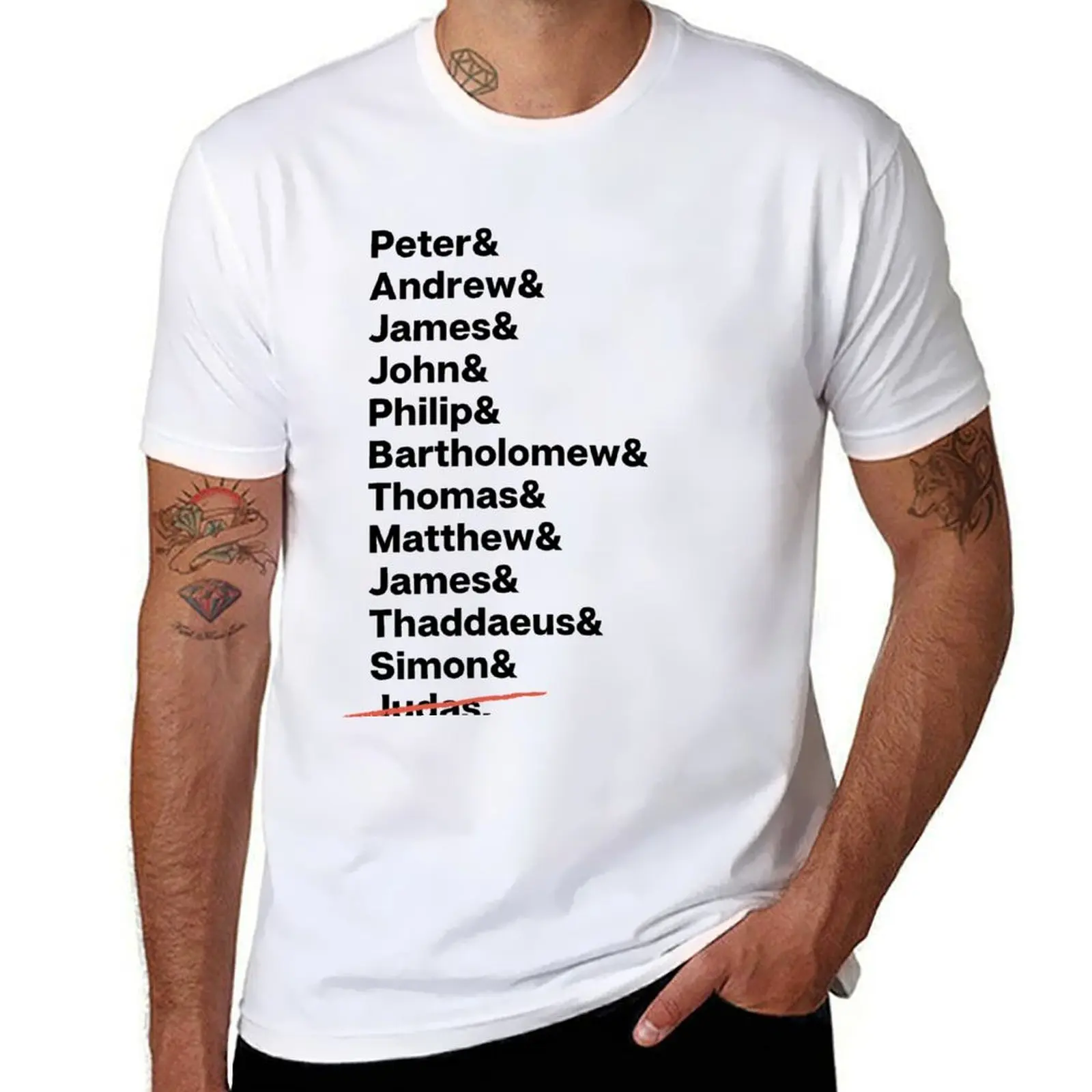 

The 12 disciples christian design T-Shirt men t shirt cotton 100% anime t shirts for man T-Shirt