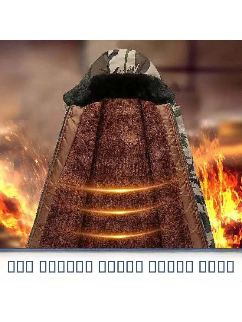 جديد الرجال معطف عسكري مموه ort Thi الدافئة القطن الشتاء Jaet حماية العمل التخزين البارد شمال شرق الباردة والدليل على