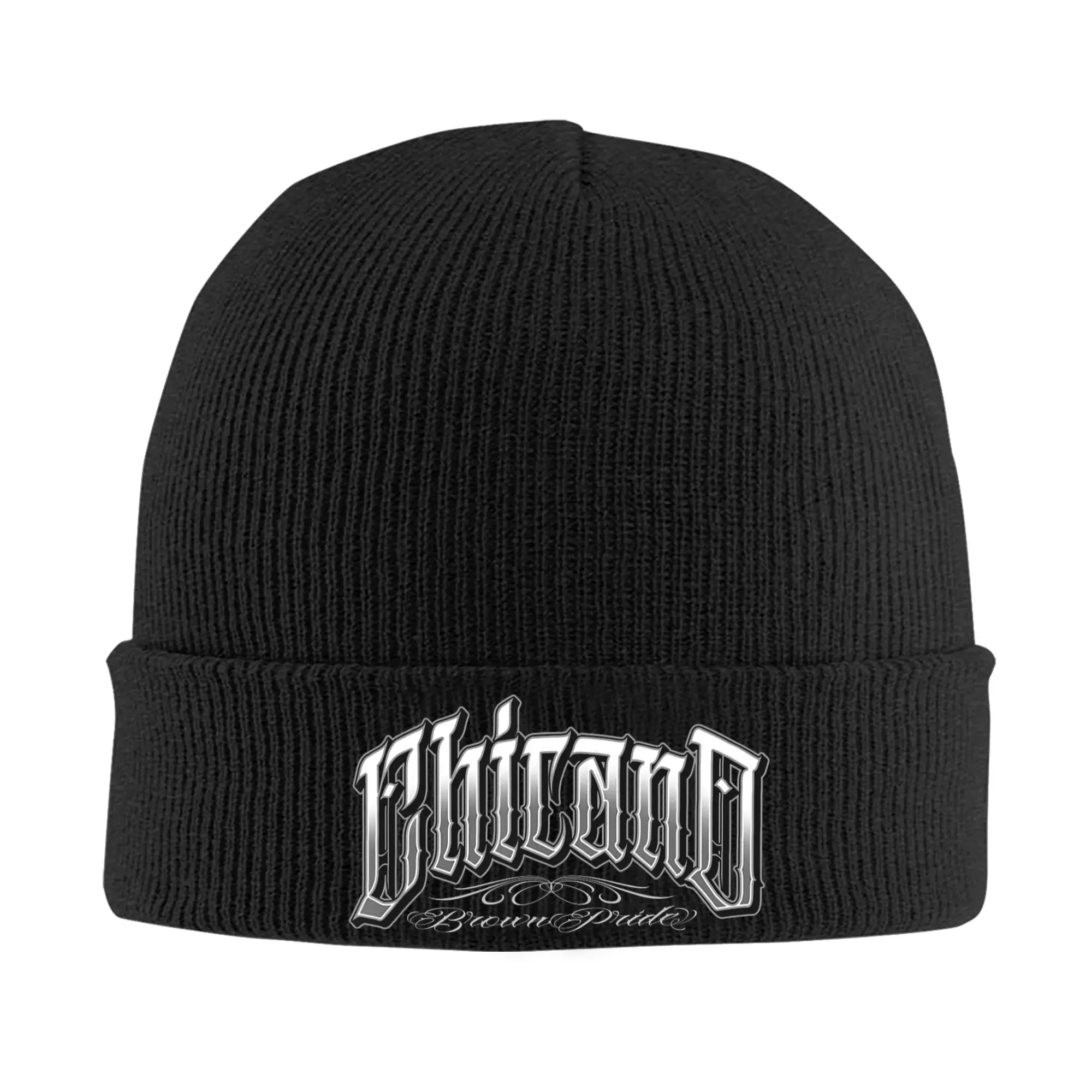 CHICANO PRIDE Proud Chicano Tattoo Art Beanie Hats  Bonnet Hats Men Women Retro Gym Knit Hat Winter Custom Warm Caps