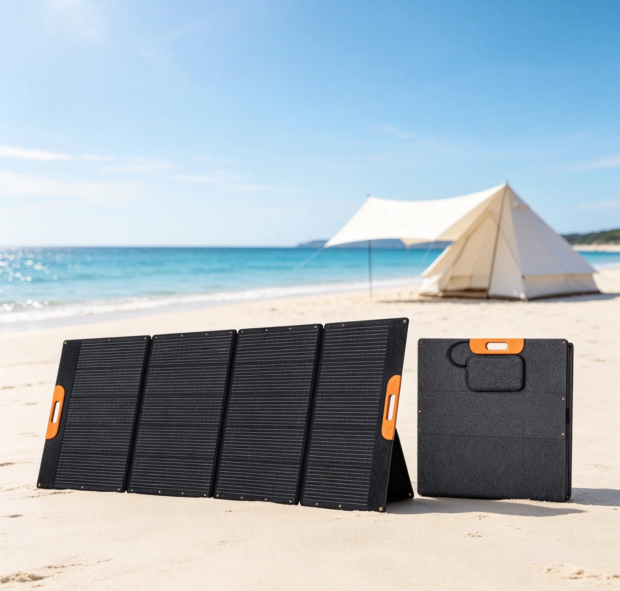 Foldable Solar Panels 420W Foldable IP65 Waterproof For Connector High Efficiency Charger Power Station Outdoor Camping RV Grid