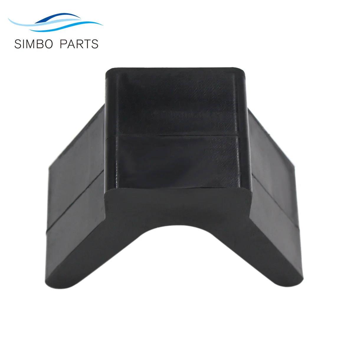 2" V-Style Bow Stop With 1/2" Mounting Hole Diameter For Boat Trailer Non Marking image 5