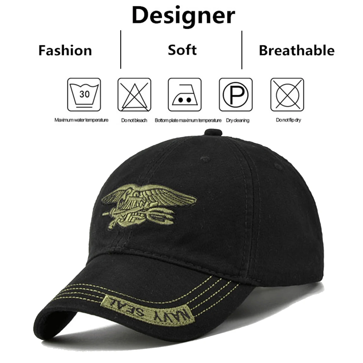 Unisex Navy SEAL Embroidery Baseball Caps Spring Autumn Outdoor Adjustable Casual Hats Sunscreen Hat