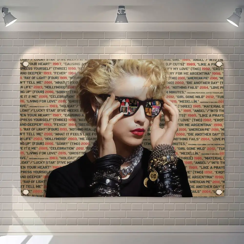 M-Madonna CONFESSIONS II  Flag Decoration Outdoor Picnic Party Home Camping Party Art Hanging Banner