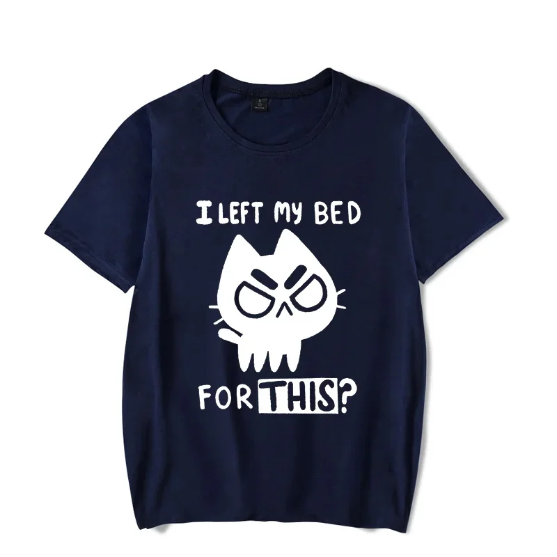 heavyweight Informal Brand Men T-shirt Funny Cat Print Men Casual O-neck Me Streetwear Luminous Men Oversized Male Tees Tops