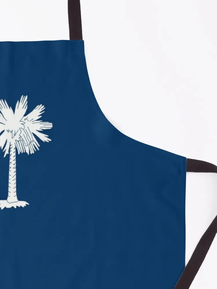 South Carolina State Flag SC Palmetto Tree Crescent Moon Apron oil proof apron apron ladies