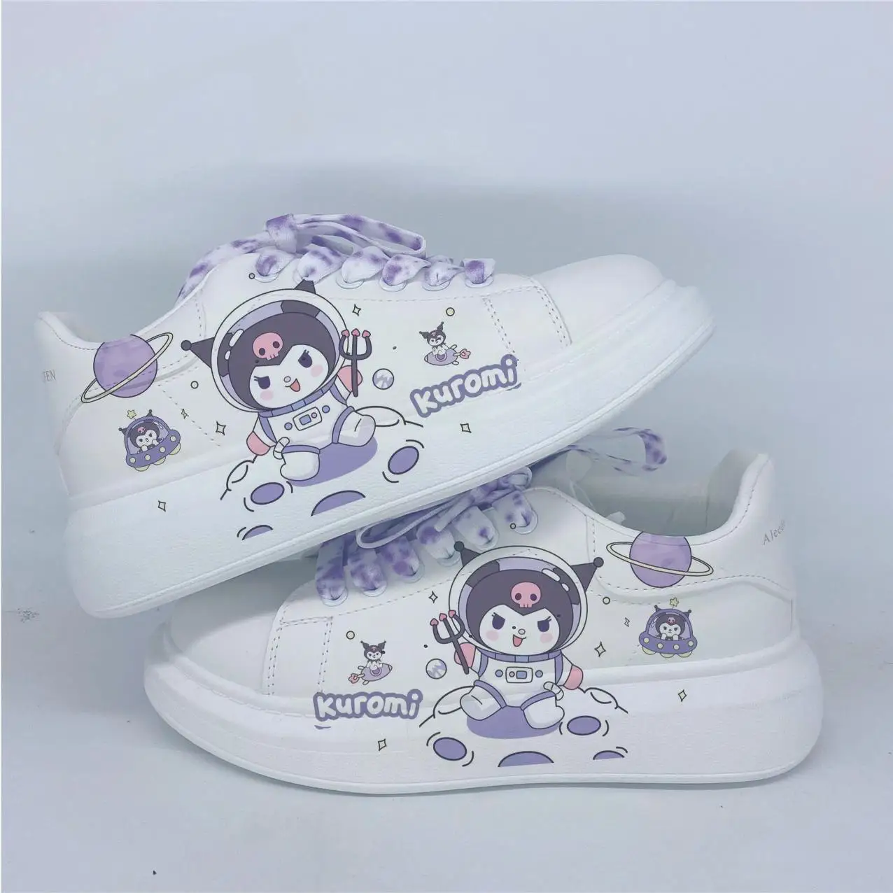 Kawaii Kuromi Board Shoes Women Sanrio Tennis Shoes New Kids Cute Cinnamorol Casual Sneakers Kuromi basket Shoes Size 35-40