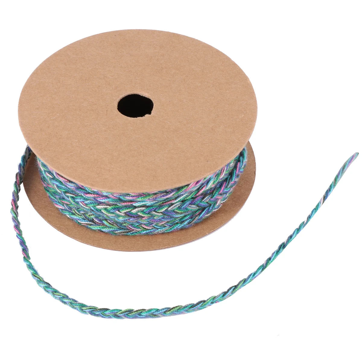 

5M Braided Cotton Rope Twine Gradient Color Thin Thick Design for Braid Costume Shoelace Bag Strap Crafts