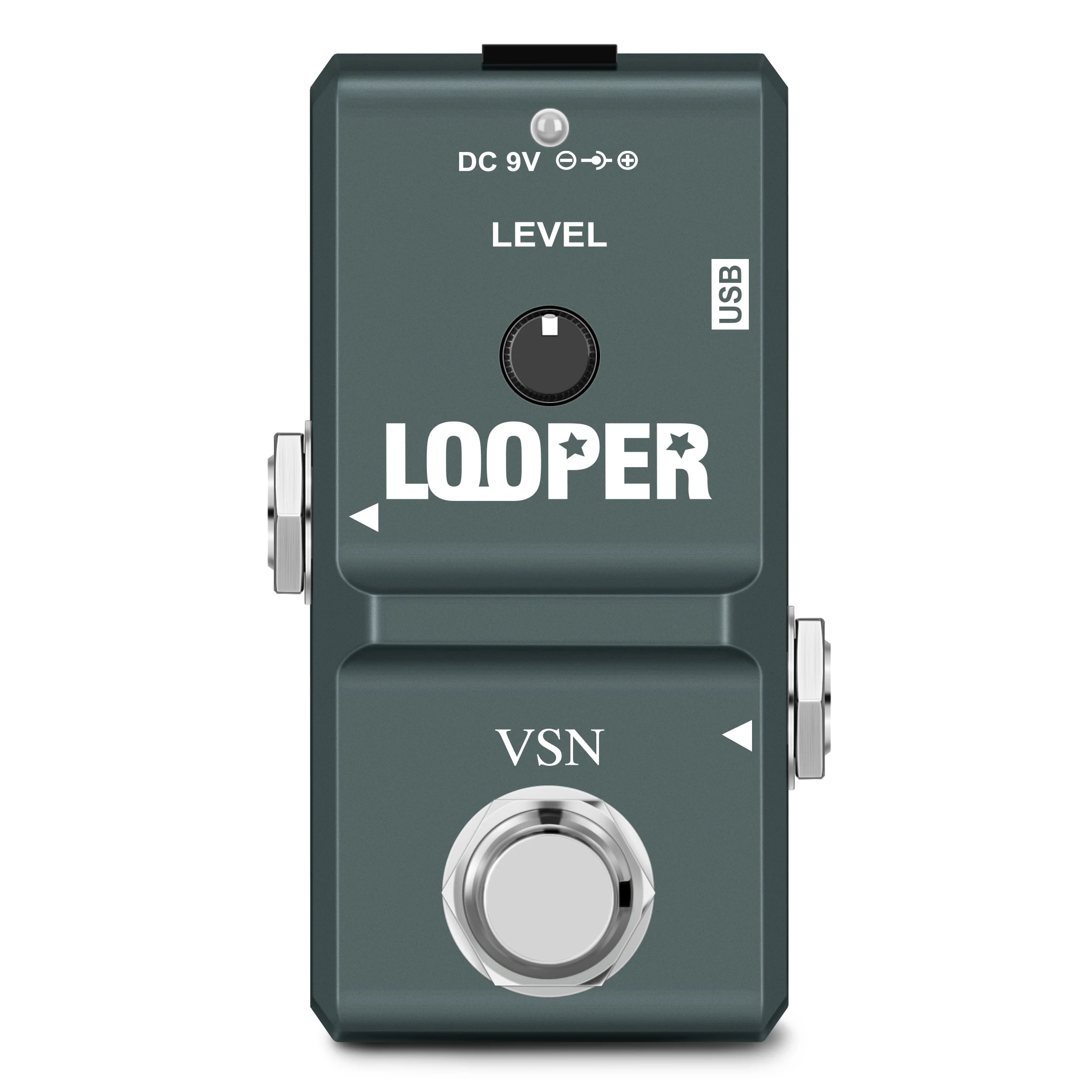 VSN LN-332 48K Looper Electric Guitar Effect Loop Pedal 10 Minutes of Looping Unlimited Overdubs USB Port True Bypass