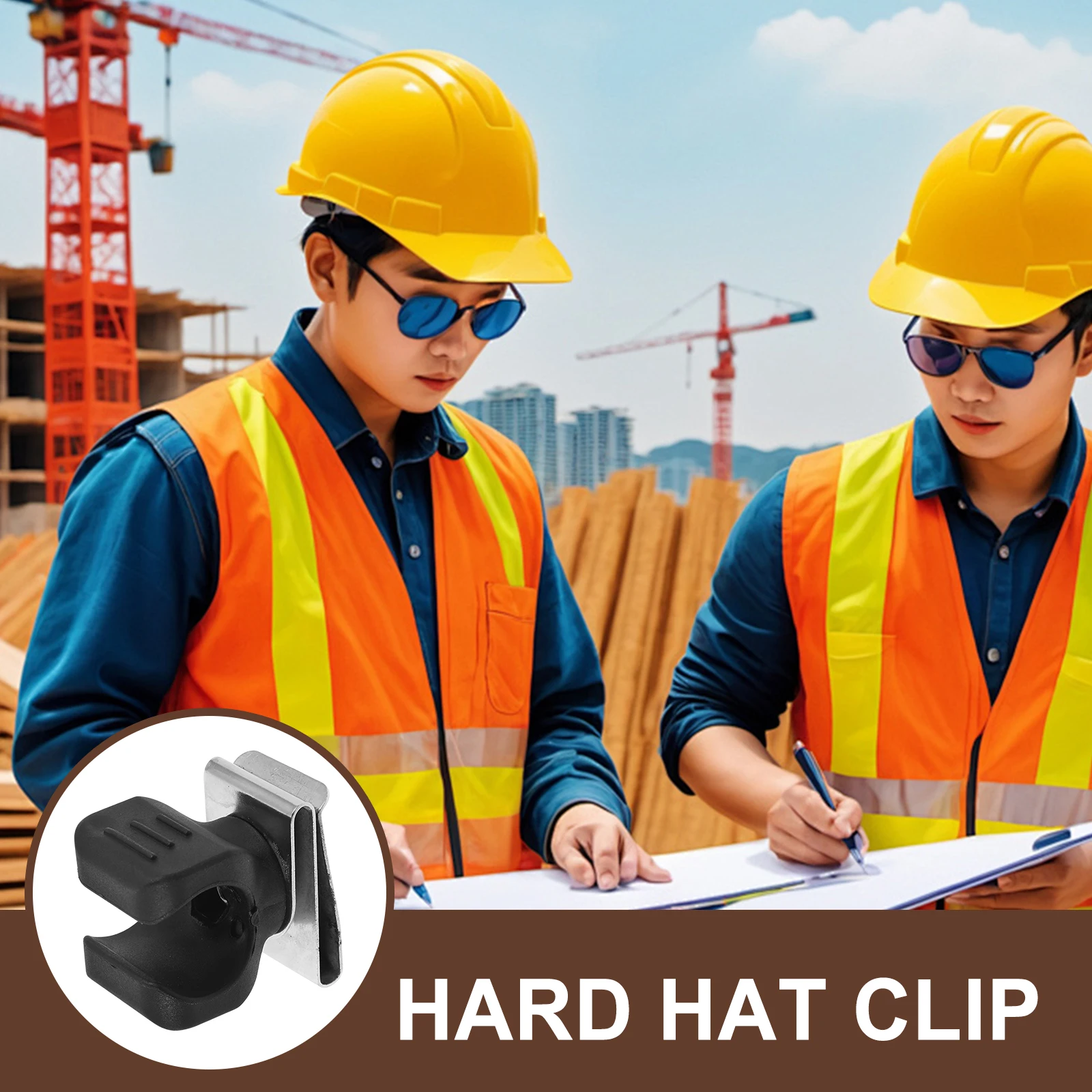 

Hard Hat Flashlight Holder Clips for Headlamp Manganese Steel Led Mount
