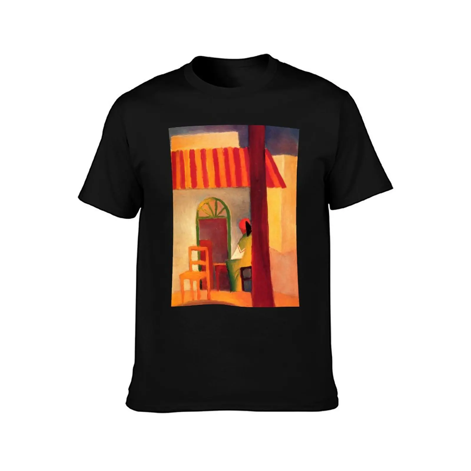Vintage August Macke Turkisches Cafe 1914 T-Shirt Festival Short Sleeve T-Shirt