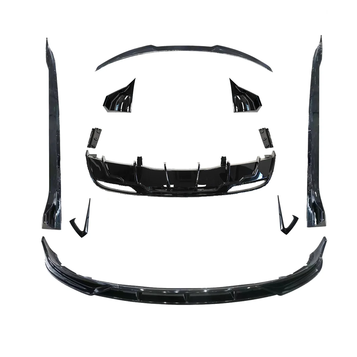 

Fast Style Aero Kit Front Lip Rear Lip Spoiler Body Kit for Tesla Model 3 2023+ Bumper Lip Bodykit