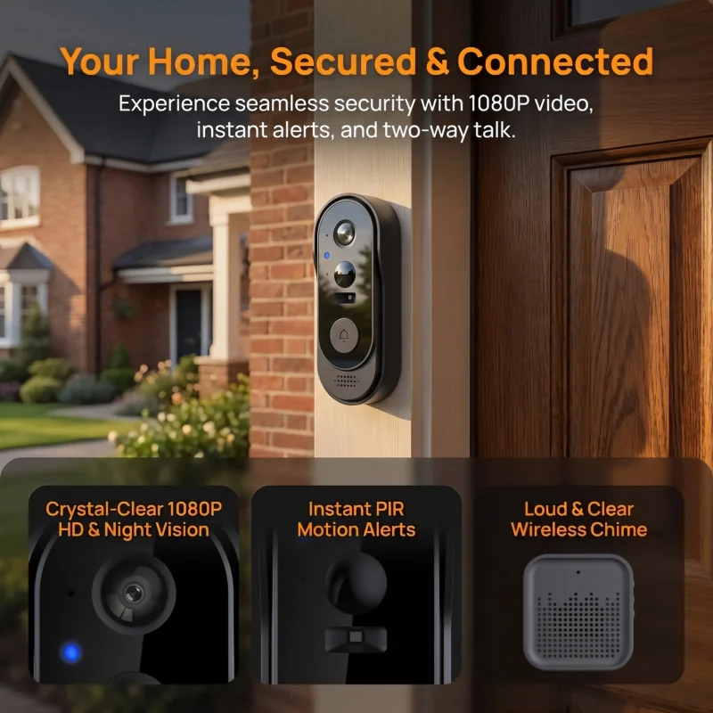 Smart Home Video Doorphone Ezviz - Tuya WiFi Akıllı Görüntülü Kapı Zili