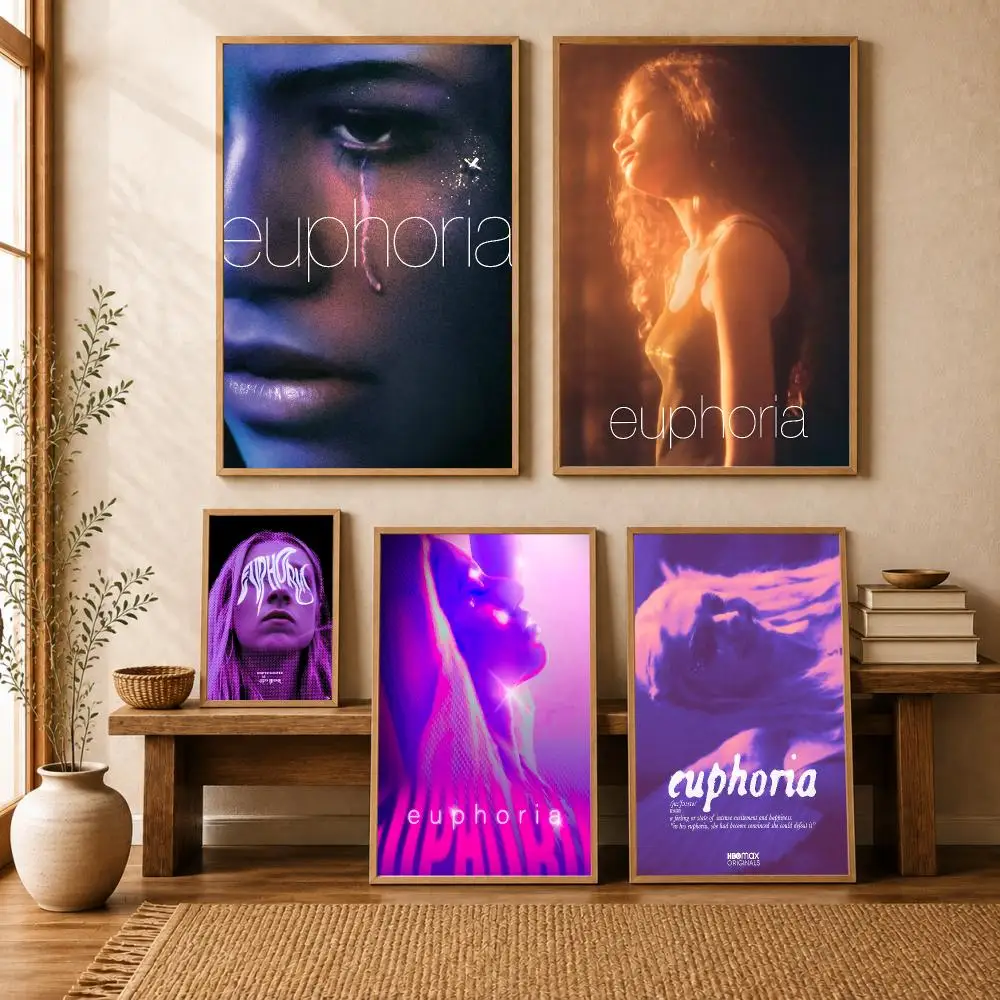 E-Euphoria Movie Poster Modern Home Living Bedroom Bar Hallway Waterproof Wall Art Aesthetic Decor