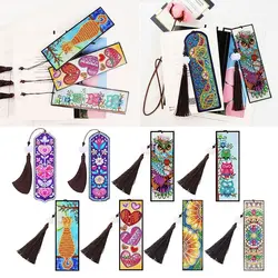 Pendant Diamond Embroidery Art Crafts Kits Special Shaped Diamond Painting Bookmark Tassel Bookmark Bookmark Book Mark