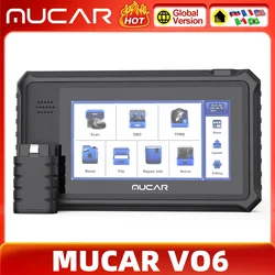 MUCAR VO6 OBD2 Scanner Diagnostic Tools 28 Reset Services 2024 Bidirectional Scan Tools Full Systems Auto Diagnostic Scanner