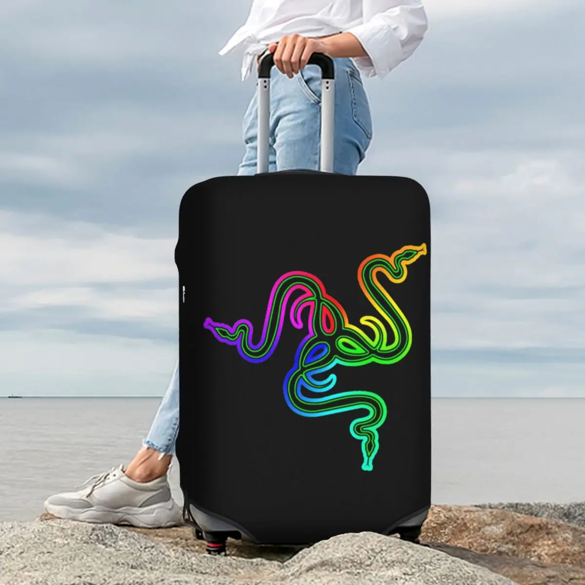 غطاء حماية لحقيبة Razer، أغطية حماية مرنة لرحلات الأمتعة مقاس 18-32 بوصة