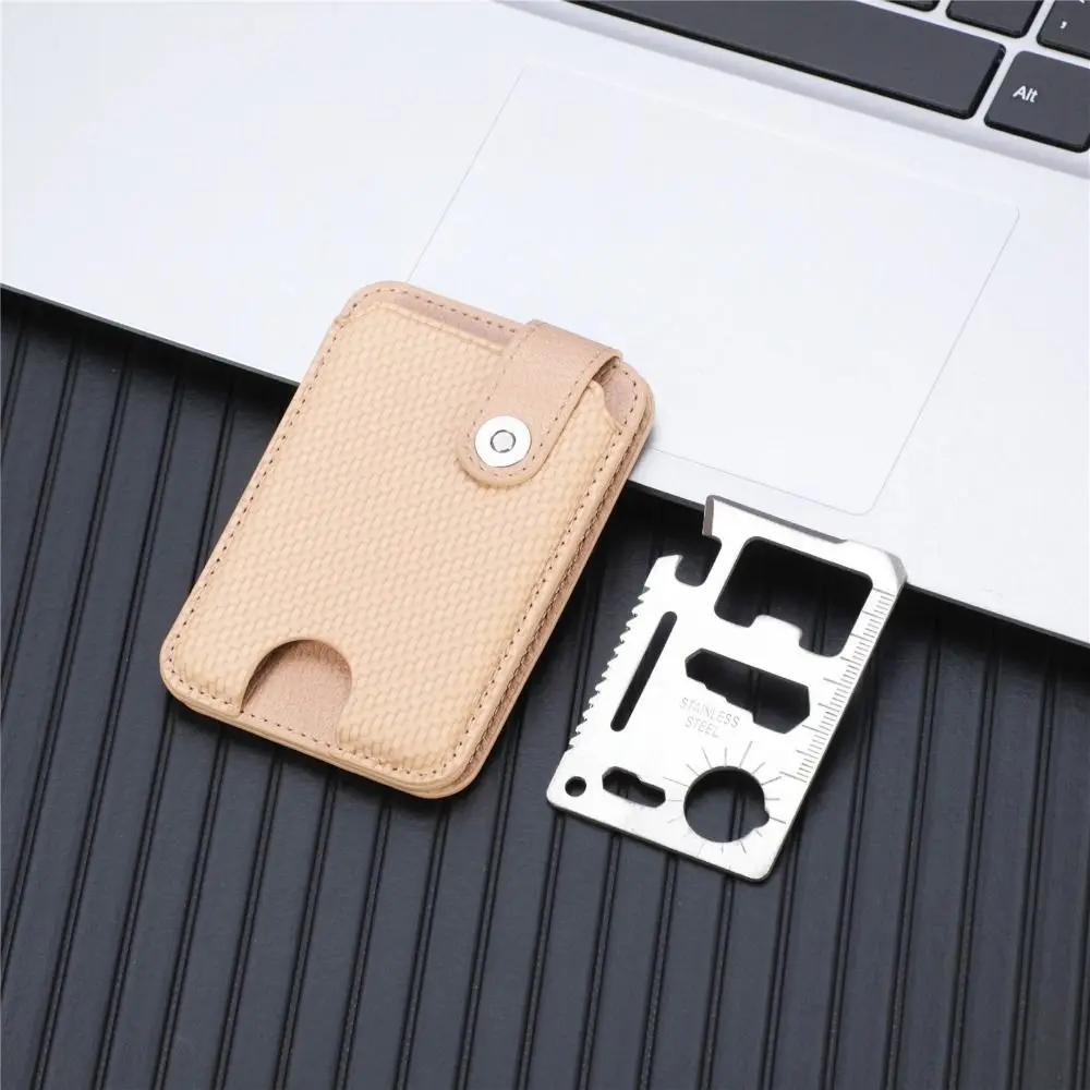 

Universal Mobile Phone Card Bag Portable Leather Multifunctional Wallet Creative Adhesive Back Sticker Card Clip