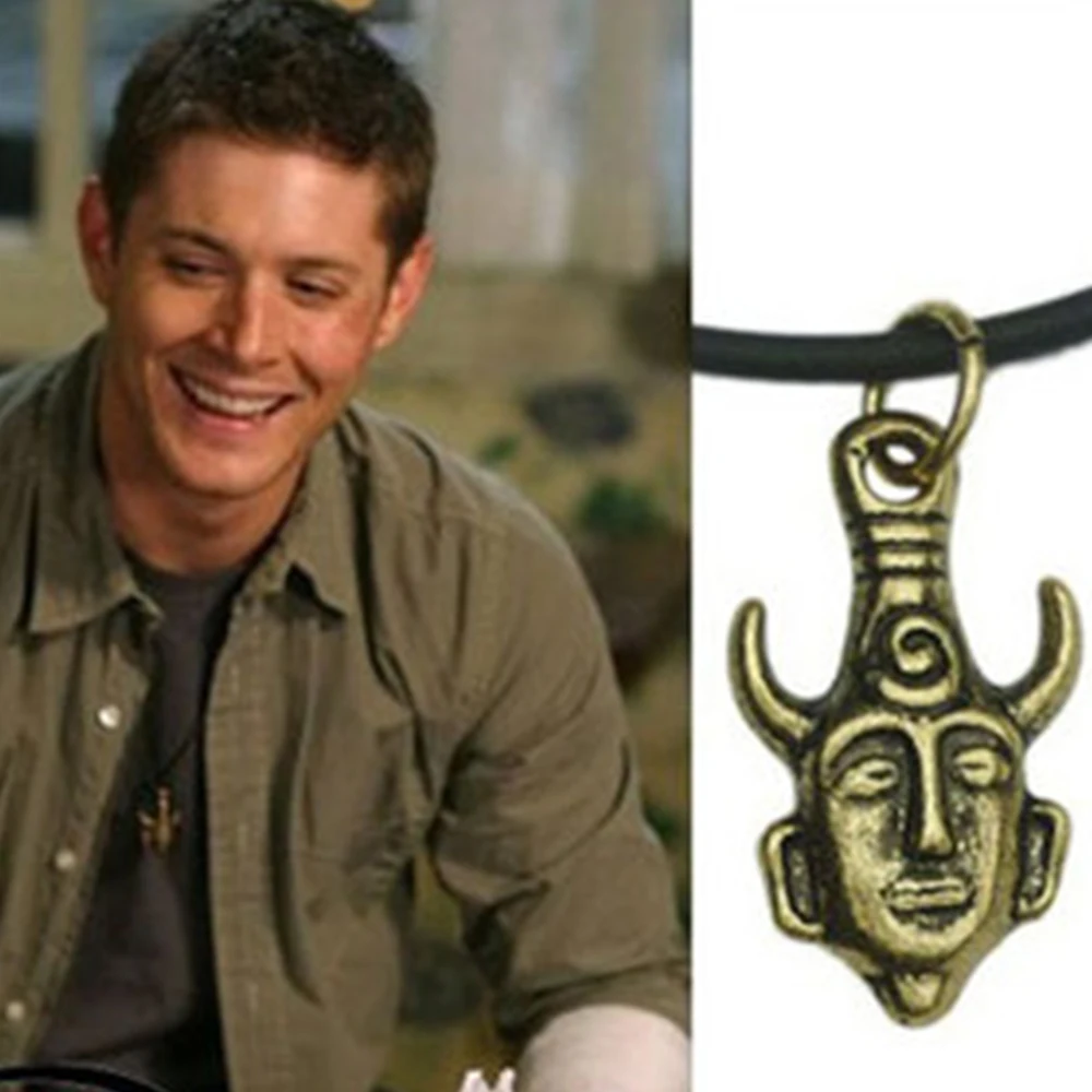 Angel Wicca Dean Winchester Jensen Ackles Supernatural Cosplay Earring Amulet Pendant Necklace Jewelry Accessories Drop Ship