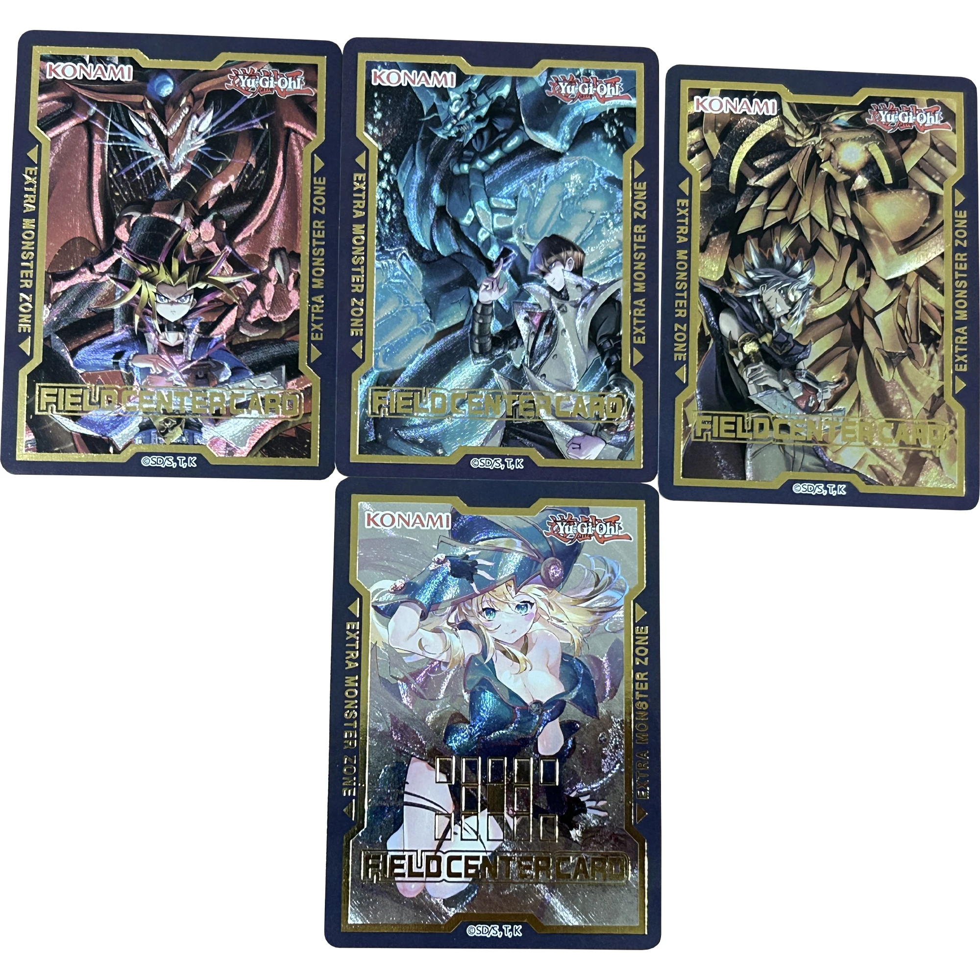 

4Pcs/set Diy Self Made Yu-Gi-Oh! Flash Cards Dark Magician Girl Egyptian God Yugi Muto Gift Toy Game Anime Collection Cards