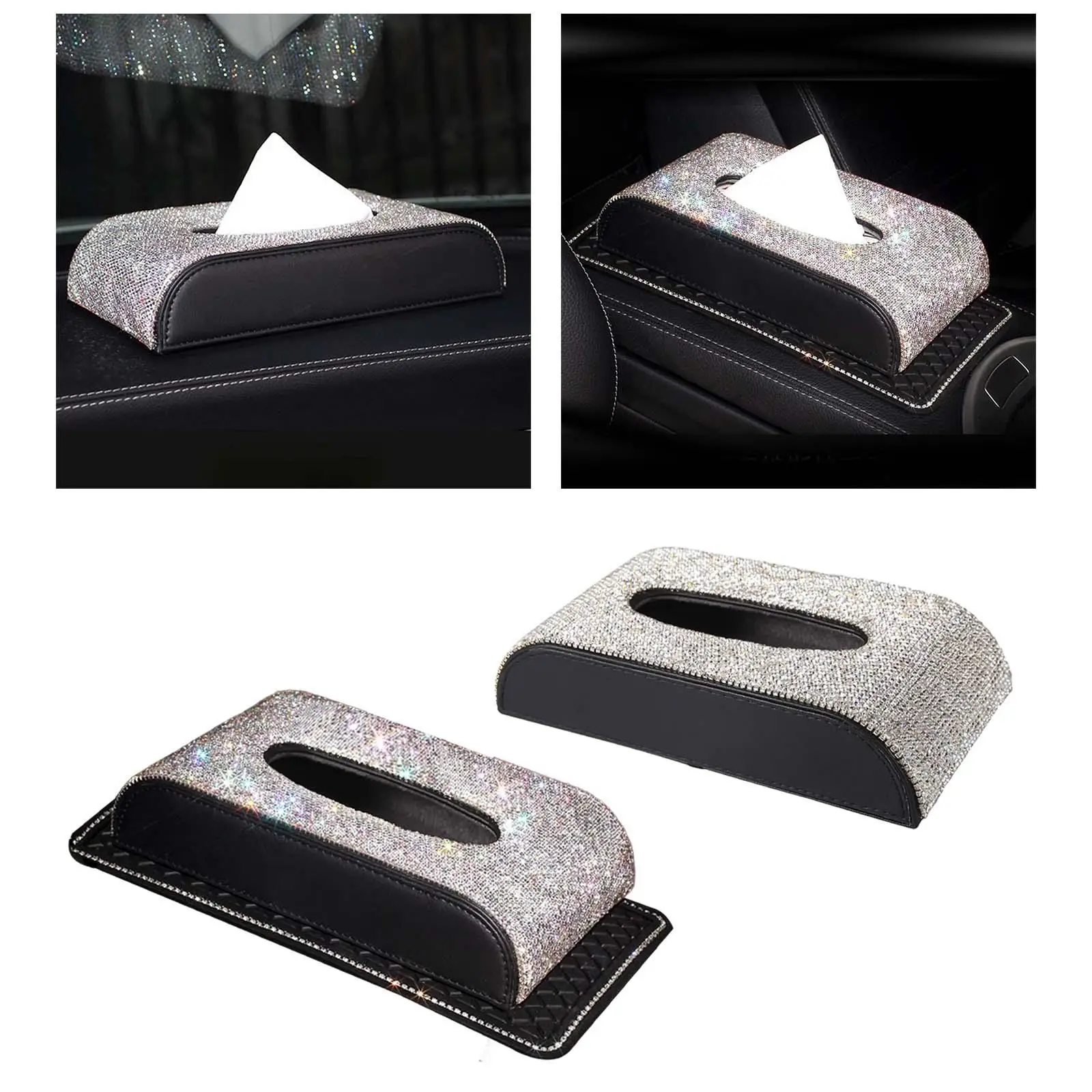 Tissue Box Bling Napkins Container for Tissues Napkins Night Stand Desk Tissue Box Bling Napkins Container for Tissues Napkins Night Stand Desk