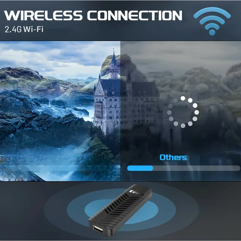 جهاز استقبال TVR3 المحمول Android TV Stick RAM 2GB ROM 16GB Amlogic S905L 4K HDR10 + Dual WiFi 2.4G/5.0G فك التشفير IPTV Netflix YouTube