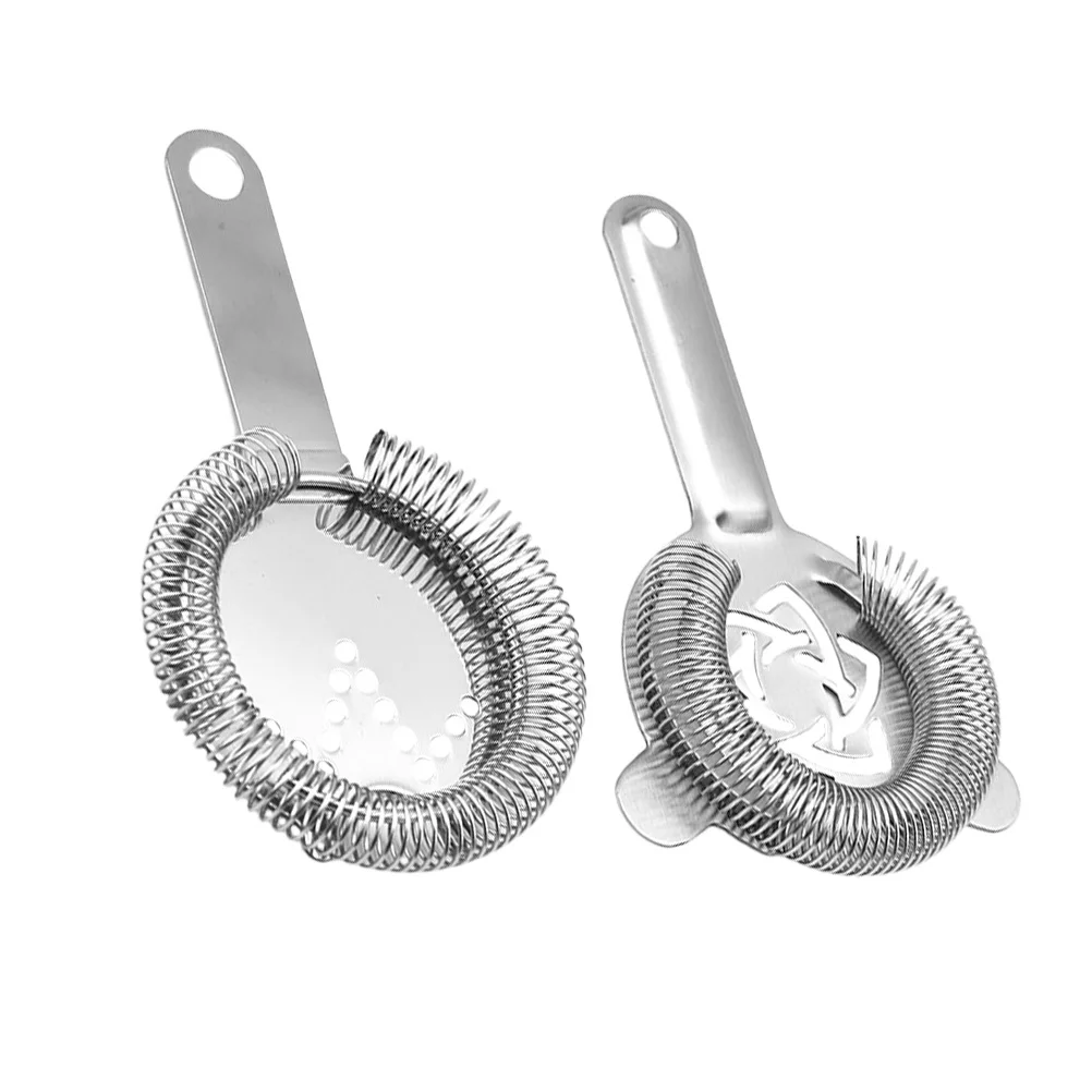 

2pcs Stainless Steel Ice Filter Strainer for Bartending Tools Cocktail Drink Bar Home Hotel Use Reusable Fruit Tea