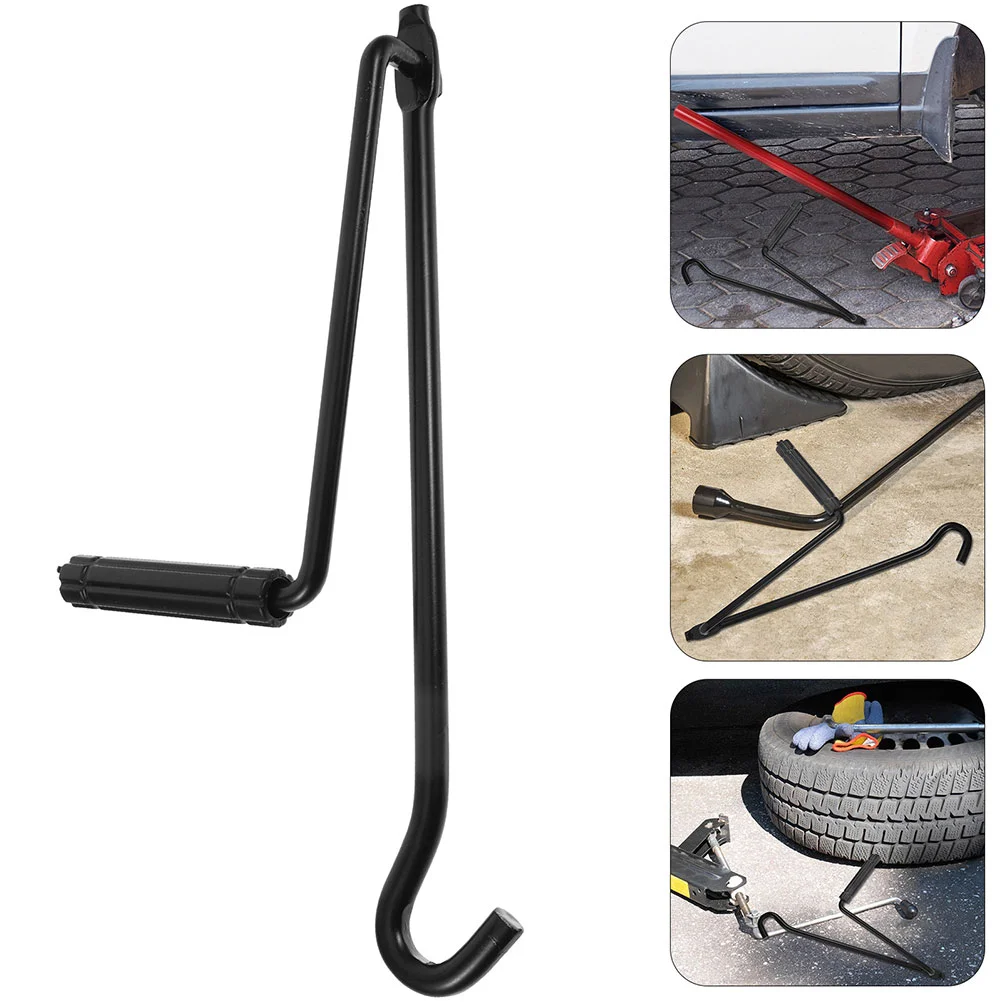 Car Jack Lift Tools Tyre Handle Tire Lifting Crank Hook For Truck Trailer Accessories