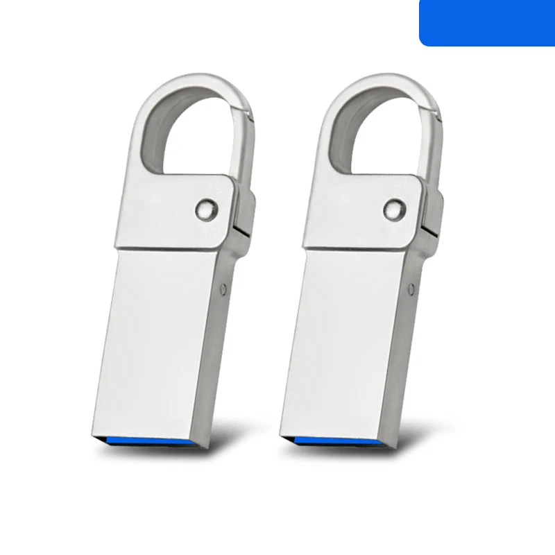 

USB Flash Drive 64GB Pen Drive Metal Memory Stick Silver Pendrive 32GB High Speed External Storage Creative Gifts U Disk