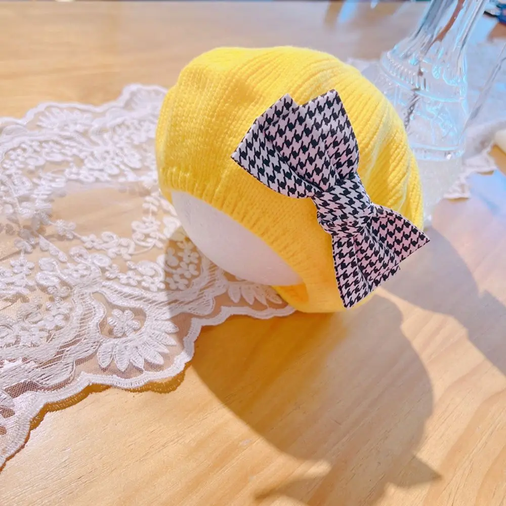 الشتاء الدافئة قبعة تدفئة الكورية نمط قبعة الرسام قبعة بلون الصوفية الأطفال قبعات الأطفال قفازات فتاة القبعات القوس