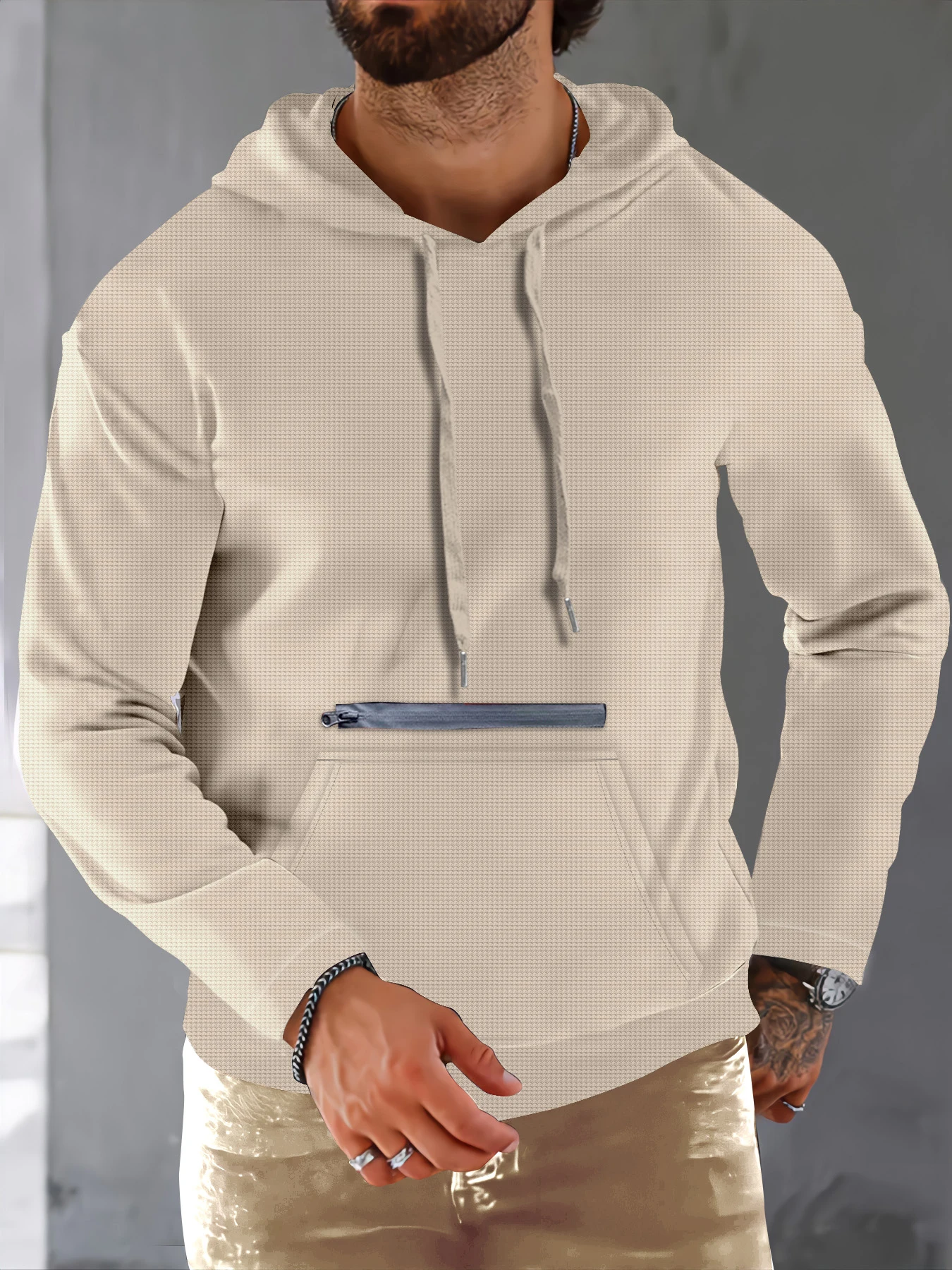 

Hot selling solid color casual hoodies in 2024, a must-have for casual shopping wear