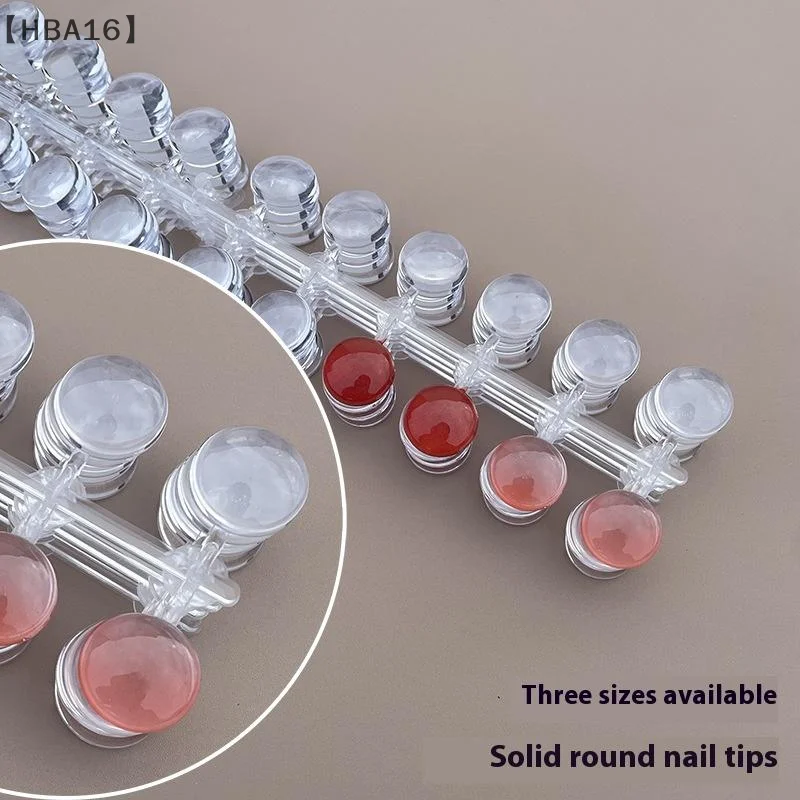 ómHBA16 Parque1/1.2/1.5cm Ronde Helder Glazen Nagellak Kleurenkaart Nail Art Kleurendisplay Tips 240/120 Stuks Nep Kleurenkaart Tonen