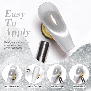 7ml Cat Cat Kuku Gel Magnetik Merah Muda Perak Semi Permanen Glitter Gel Magnetik UV / LED Diperlukan Rendam Lukisan Vanrish Desain 8 glitter penjualan terbaik untuk kuku - №