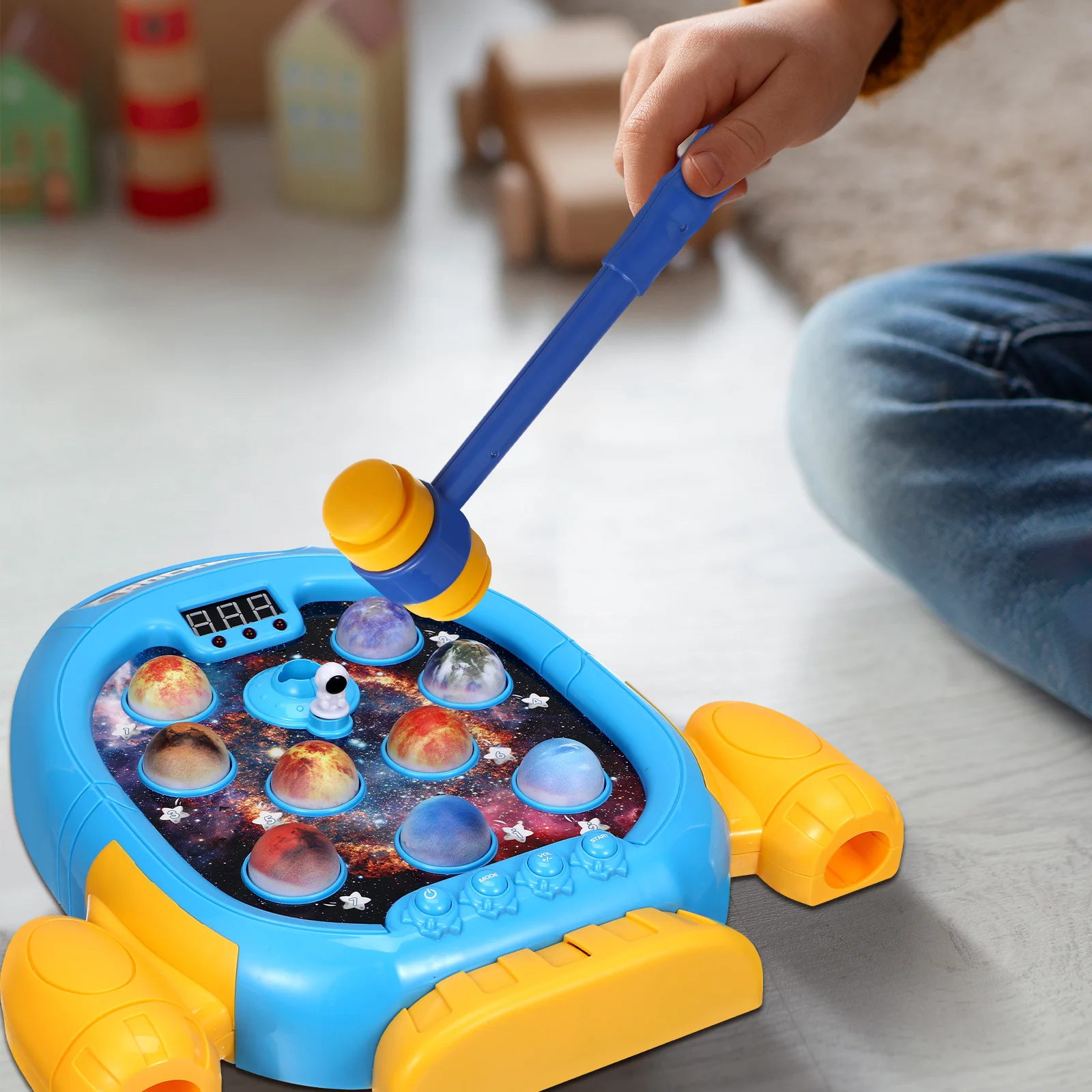 

Kids Hammer Whack Interactive Educational Theme Reaction Coordination Rhythm Development Pounding Fun