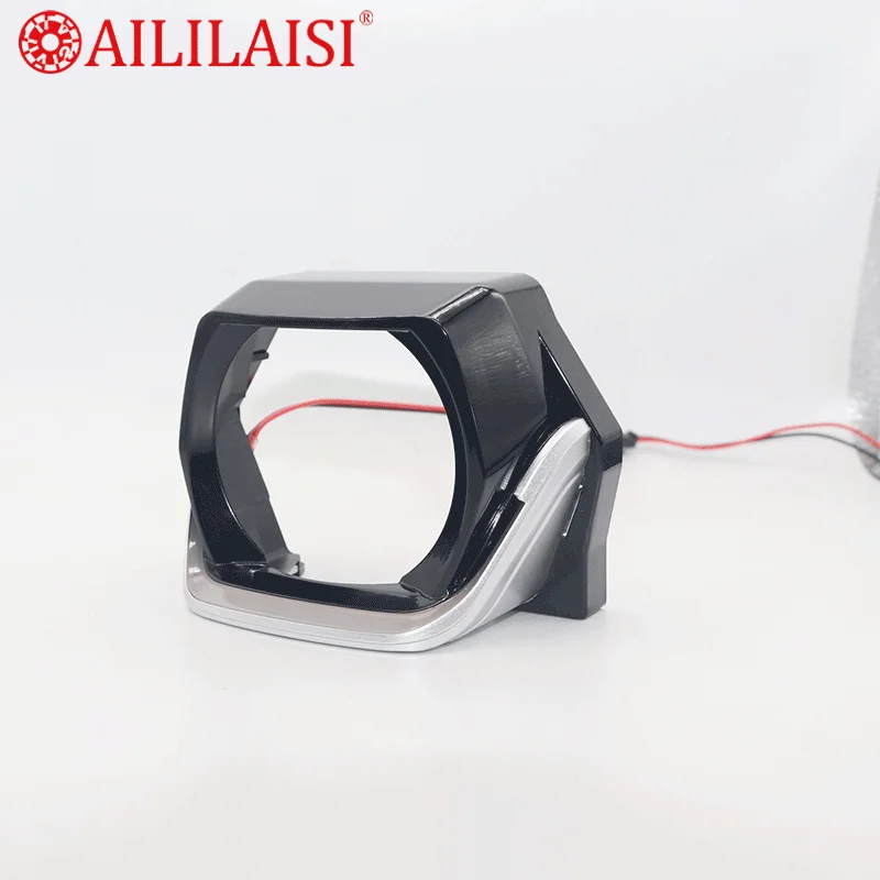 AILILAISI Universal 3.0 Inch for LED Shroud Cover Decorative Halo Rings Lamps Headlamp Square Lens 6V 2-Year Warranty New