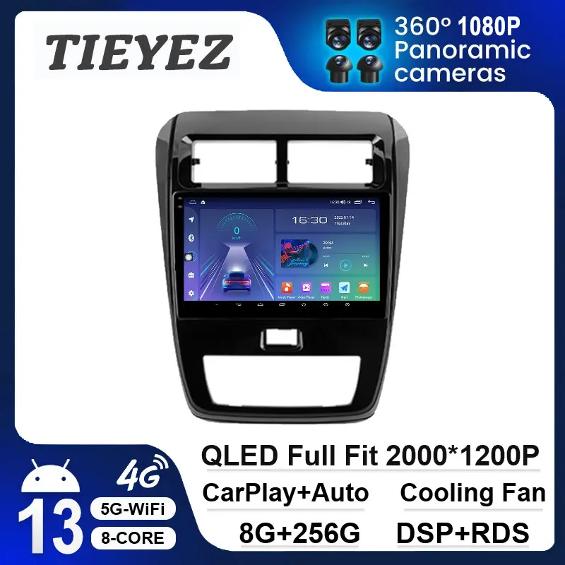 10.1“ QLED For Toyota Wigo Agya Aygo 2020 - 2023 Android 13 360 Camera GPS Navigation Multimedia Player Car Radio WIFI Head Unit