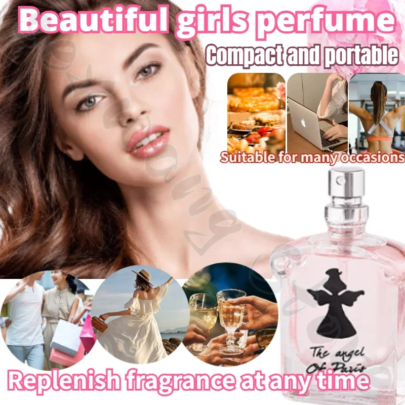 Beautiful girl Paris Angel three-piece little black dress women's perfume fresh and long-lasting light fragrance gift box set