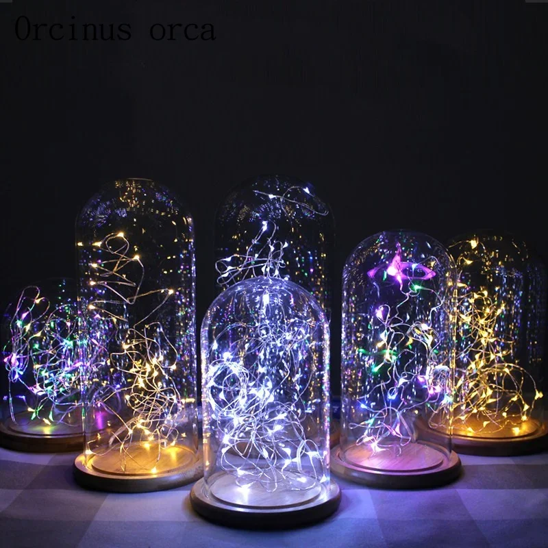 Mantianxing glass LED Nightlight boys and girls birthday gift gifts creative DIY ornaments free shipping