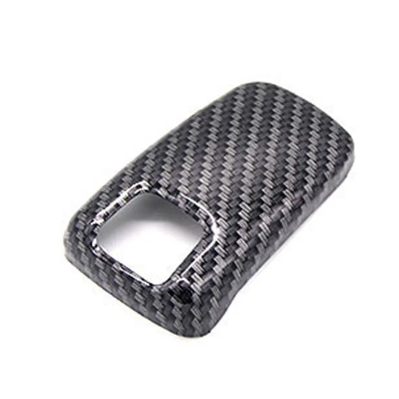 Gear Shift Collars Cover Carbon Fiber Style Leather For Peugeot 4008 3008 5008 508 2018 2019 Car Accessories