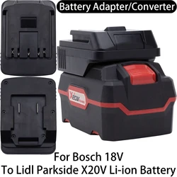 Adapter Converter for Bosch 18V Li-ion Tool to Lidl Parkside X20V Li-ion Battery Adapter Power Tool Accessories
