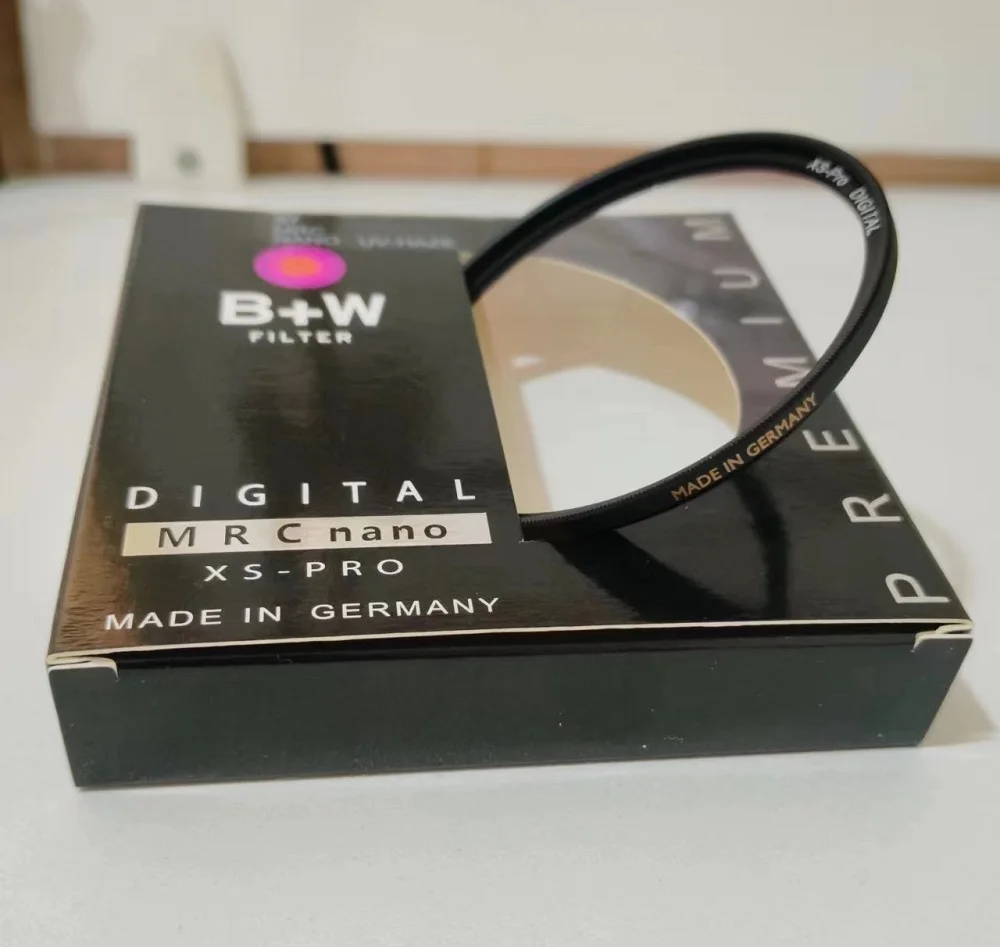 B+W UV 49_52_55_58_62_67_72_77_82mm 필터 XS PRO MRC 나노 헤이즈 보호용 초박형 Nikon 카메라용 Sony Canon 필터