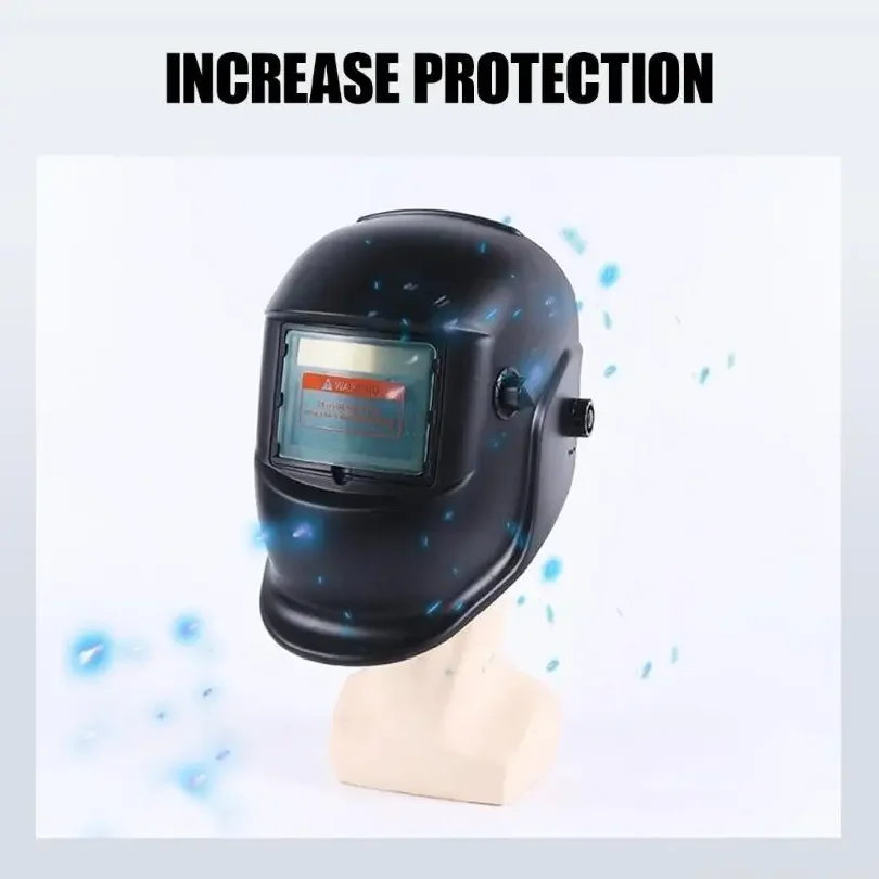 Solar Auto Darkening Welding Helmet Mask, Solar Powered Variable Shade Welder Protective Face Shield for Argon Arc TIG MIG MMA W view 4