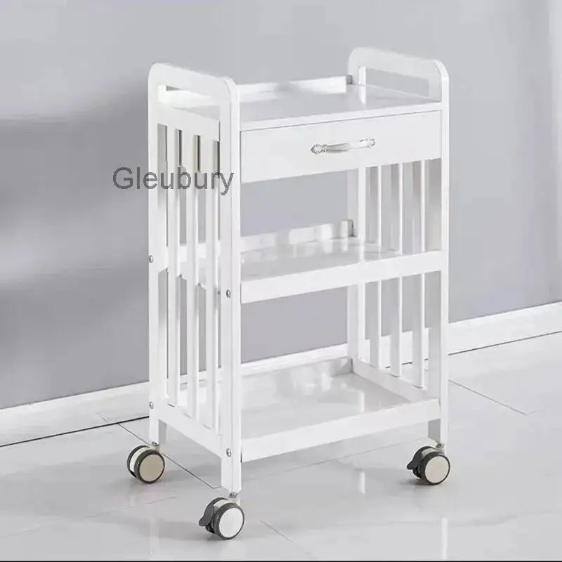 Storage Rack Salon Trolley Kitchen Retro Minimalist Hotel Salon Trolley Living Room Commercial Furniture Carrello Attrezzi Lstc