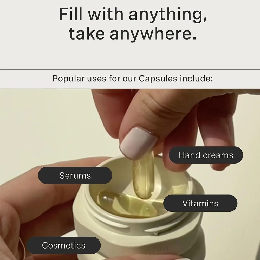 3Pcs Empty Sample Jars Travel Containers Leak Proof Refillable Cosmetic Containers Cases Makeup Accessories Magnetic