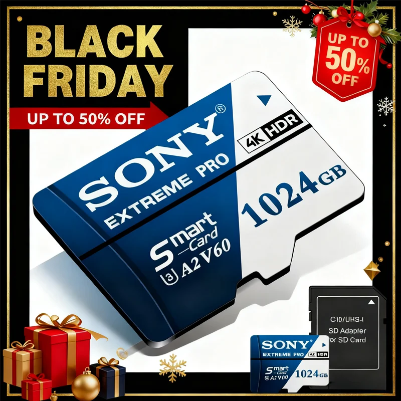 

SONY High Speed Extreme Micro SD TF Card 128GB 256GB 512GB 1TB UHS-I App Fast Load CellPhone Camera Tablet Desktop PC