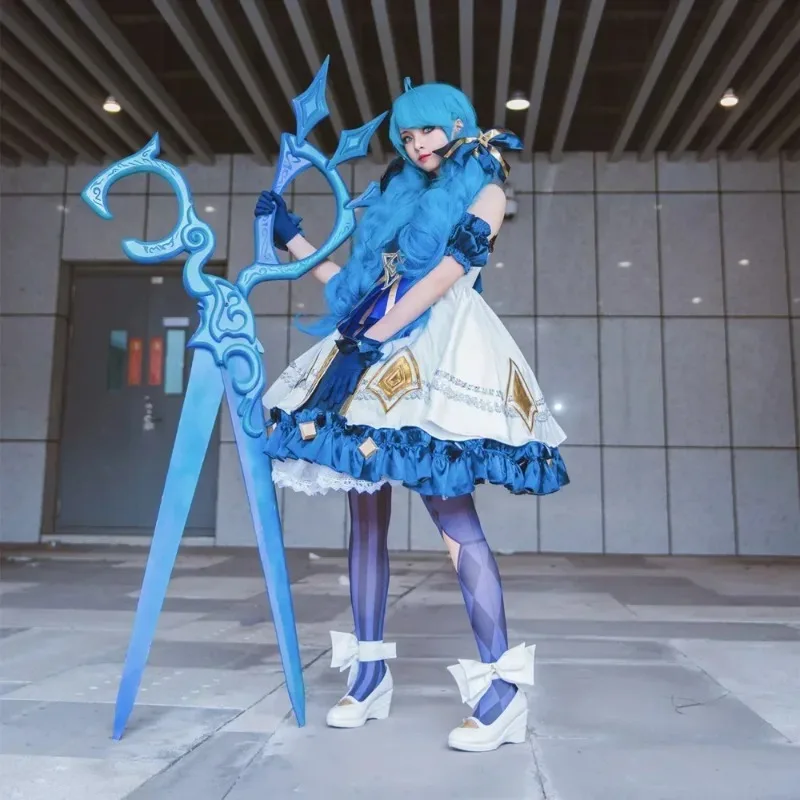 만화 전시 소품 188cm LOL 게임 그웬 코스프레 소품 나무 가위 무기 복제 할로윈 의상 파티 가위