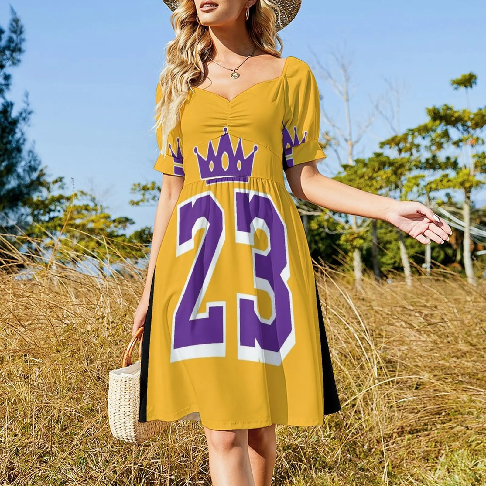 LeBron King 23 Home Abito a maniche corte Abiti eleganti abiti da ballo