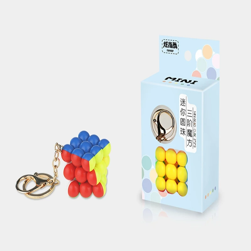 Yongjun YJ Mini Bead Cubes Aangepast speelgoed Plastic ABS Magische kubussen met sleutelhanger