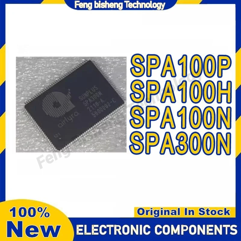 1PCS SPA100P SPA300N SPA100N SPA100H LQFP-128 SUNPLUS Strip speaker processor chip