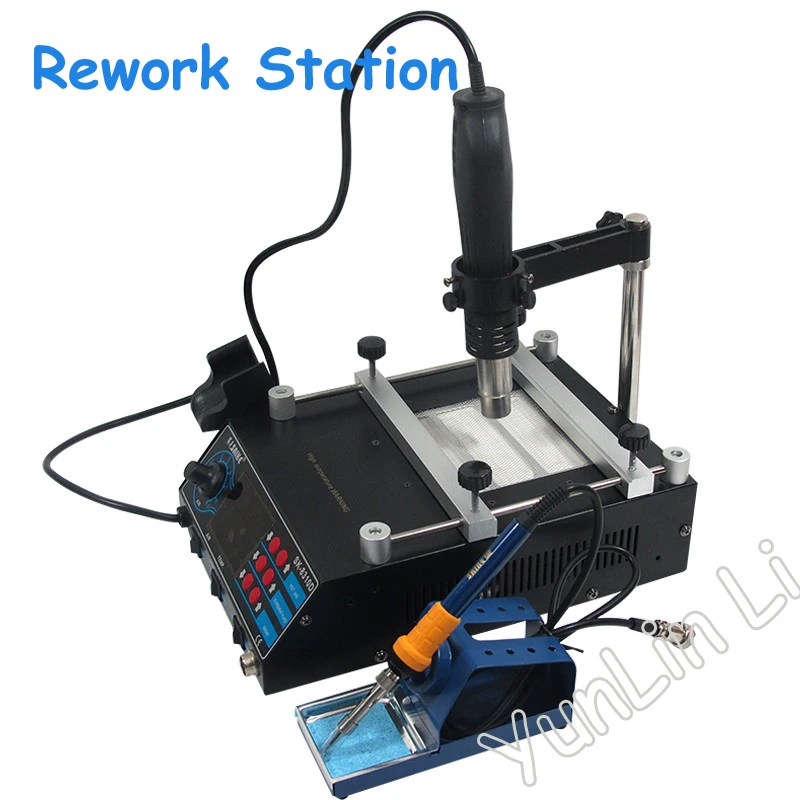 220V/110V Soldering Station 3 in 1 Hot Air Station + Soldering Iron + Preheat Station 8310D