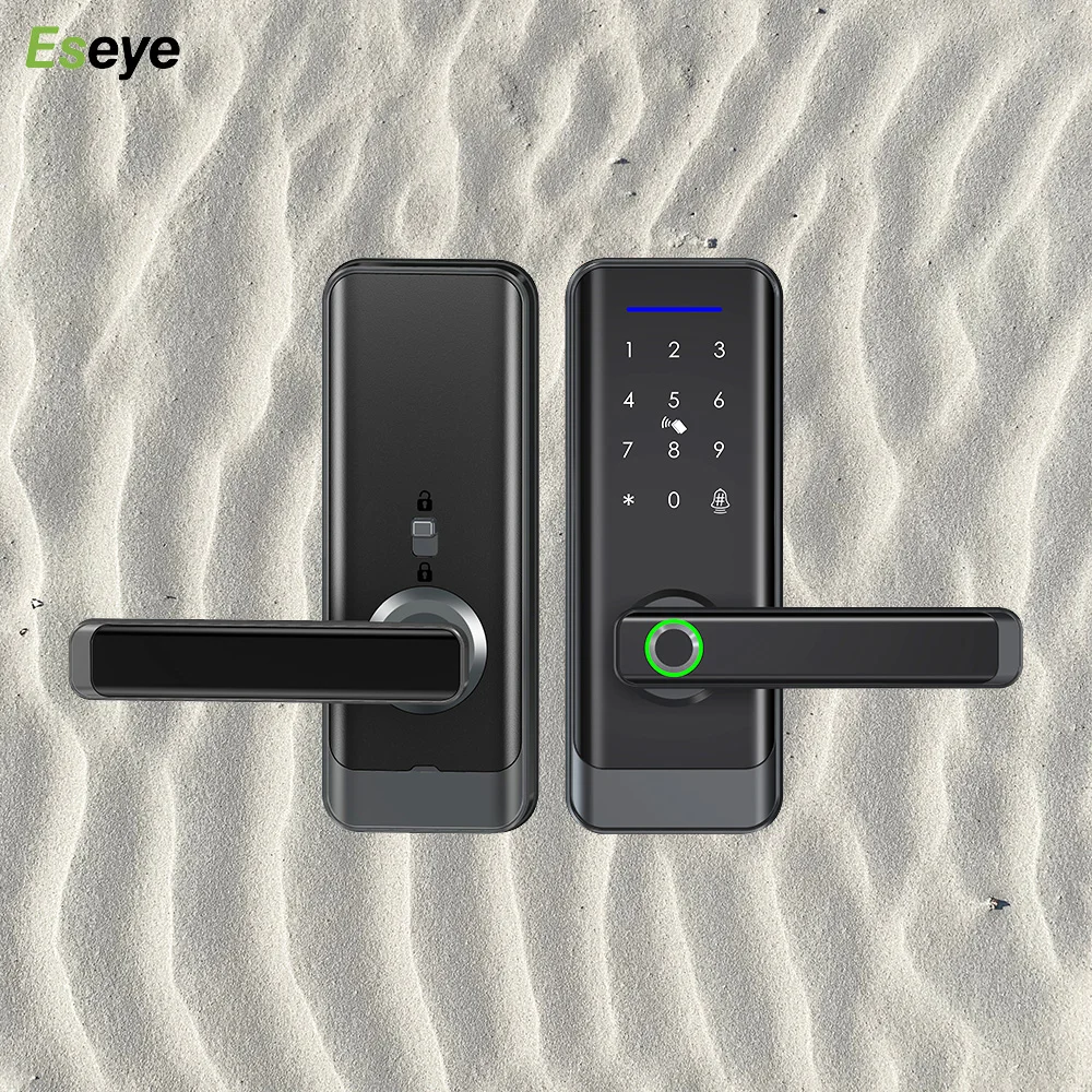 Eseye TTlock Outdoor Security Electronic Digital Tuya App Thermostability Remote Control Intelligent Door Lock With Fingerprint
